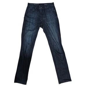 AG Jeans Mari Extended High-Rise Cashmere Slim Straight Dark Wash Denim Japan